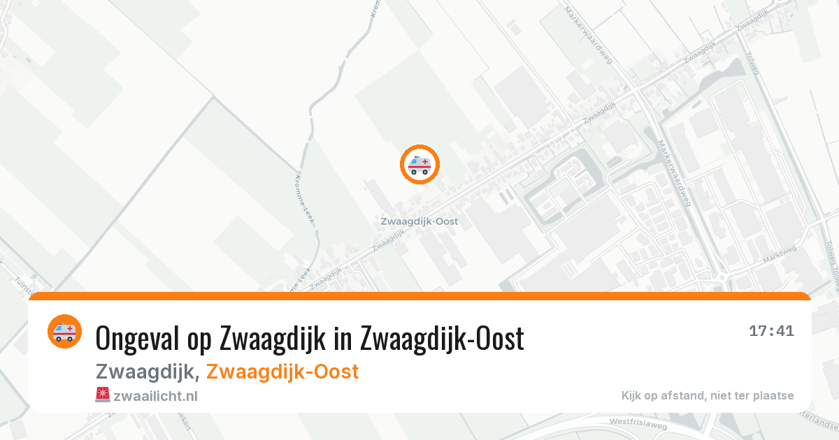Ongeval op Zwaagdijk in Zwaagdijk-Oost — 8 mei 2026
