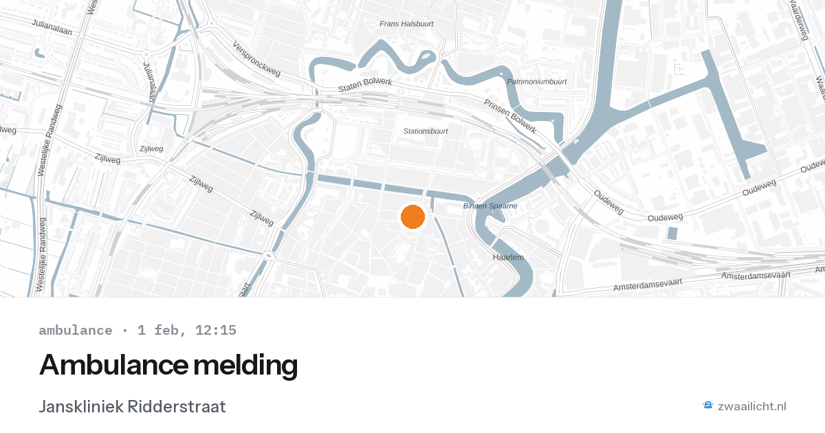 Ambulance melding — 1 feb 2026