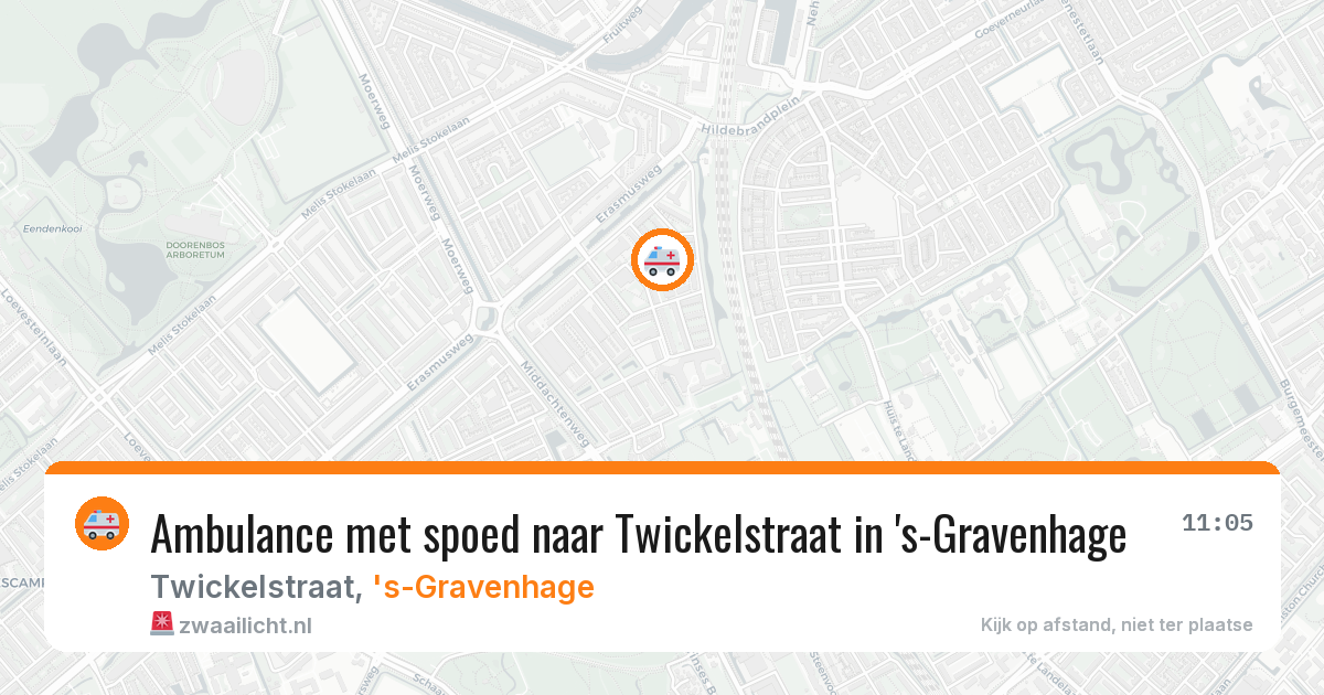 Ambulance met spoed naar Twickelstraat in 's-Gravenhage — 4 jul 2026