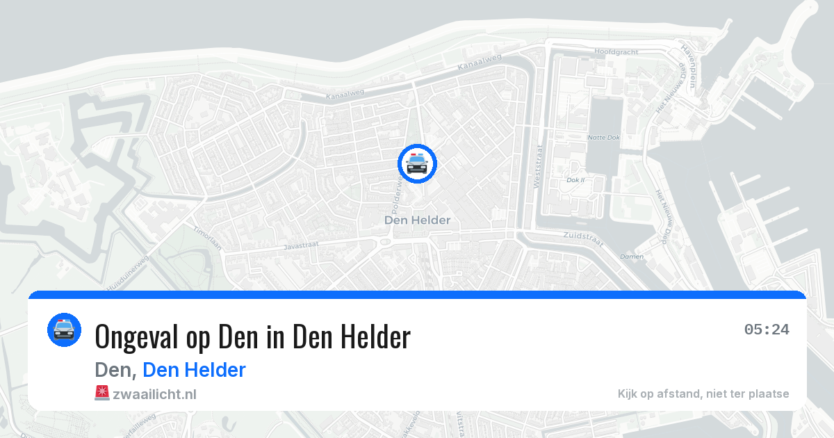 Ongeval op Den in Den Helder — 18 mrt 2026