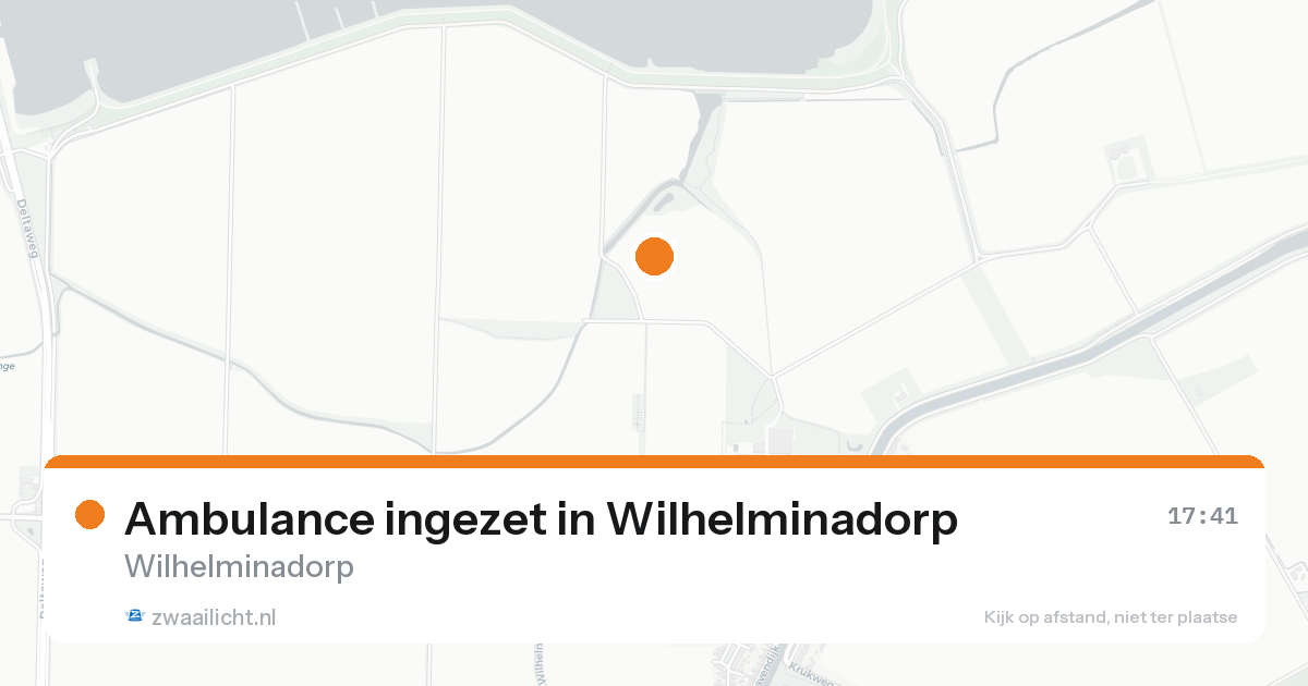 Ambulance ingezet in Wilhelminadorp — 15 aug 2026