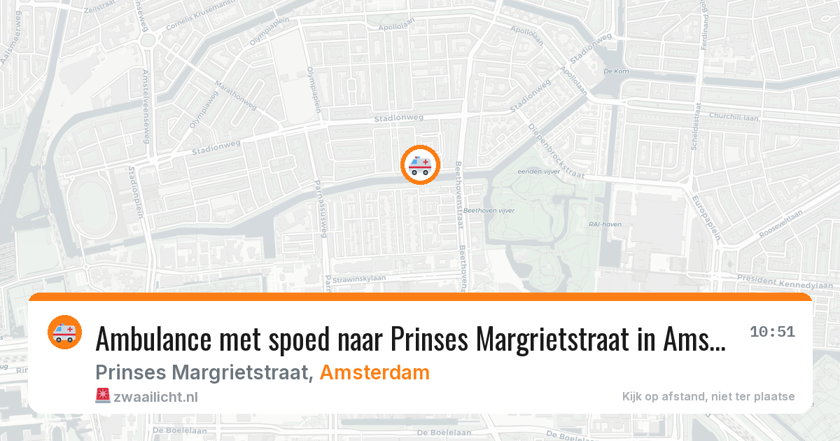 Ambulance met spoed naar Prinses Margrietstraat in Amsterdam — 8 jul 2026