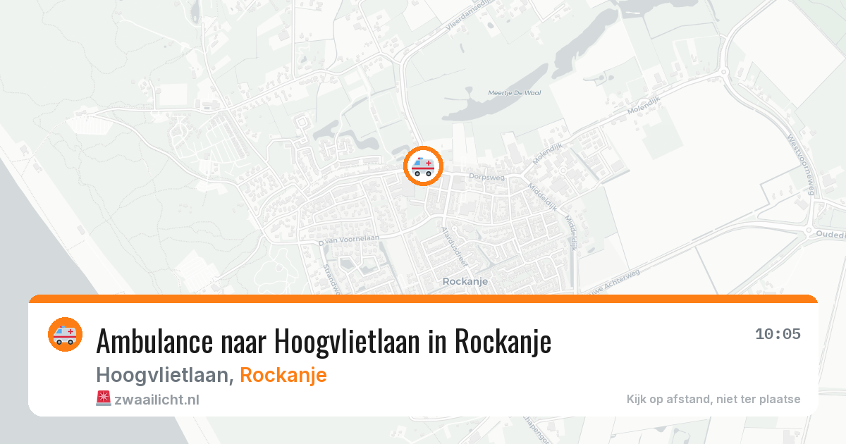 Ambulance naar Hoogvlietlaan in Rockanje — 7 jun 2026