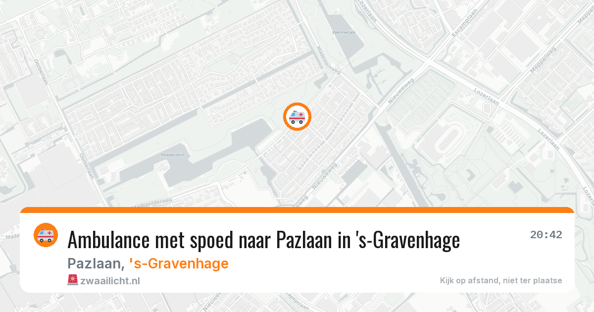 Ambulance met spoed naar Pazlaan in 's-Gravenhage — 7 jun 2026