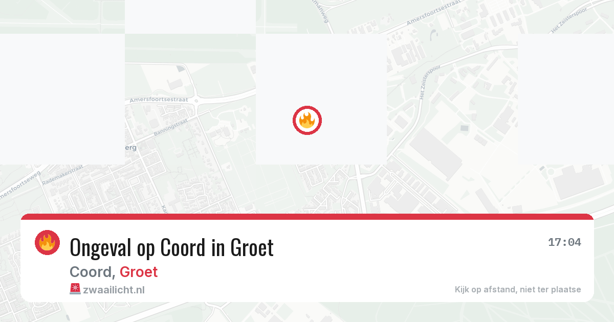 Ongeval op Coord in Groet — 13 feb 2026