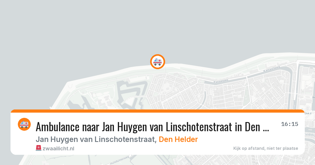 Ambulance naar Jan Huygen van Linschotenstraat in Den Helder — 12 aug 2026