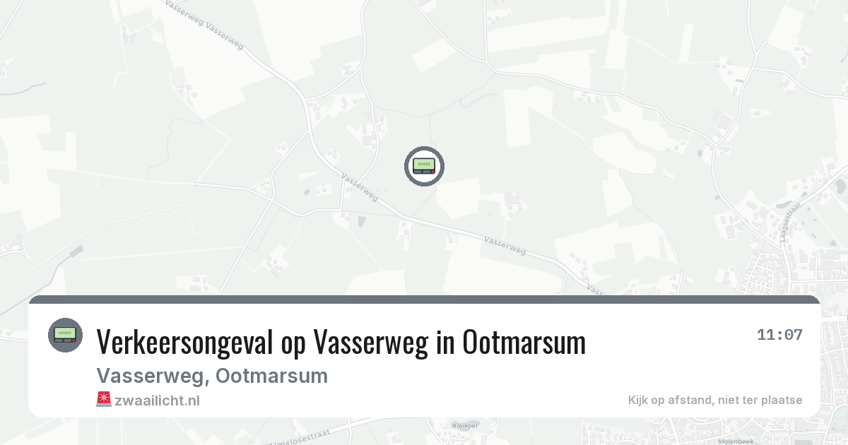 Verkeersongeval op Vasserweg in Ootmarsum — 20 feb 2026