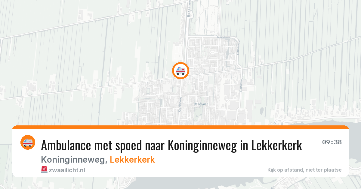 Ambulance met spoed naar Koninginneweg in Lekkerkerk — 11 feb 2026