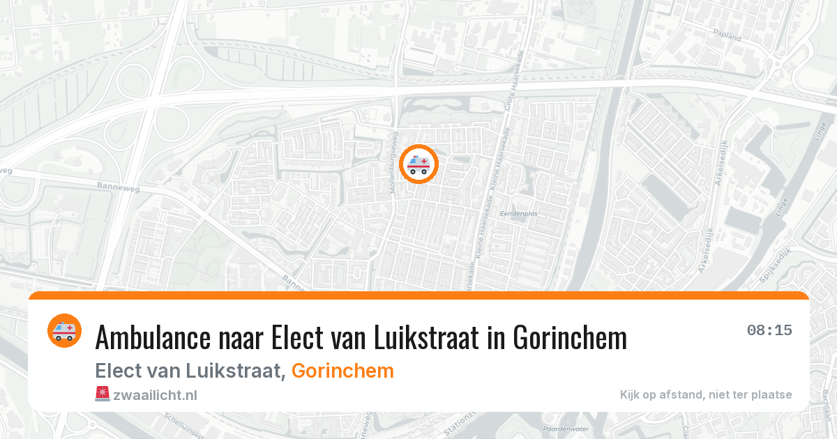 Ambulance naar Elect van Luikstraat in Gorinchem — 28 jul 2026