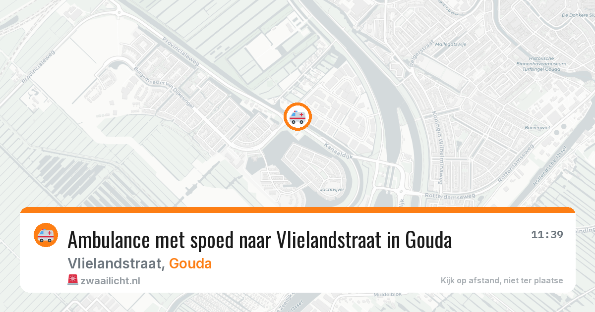 Ambulance met spoed naar Vlielandstraat in Gouda — 2 mrt 2026