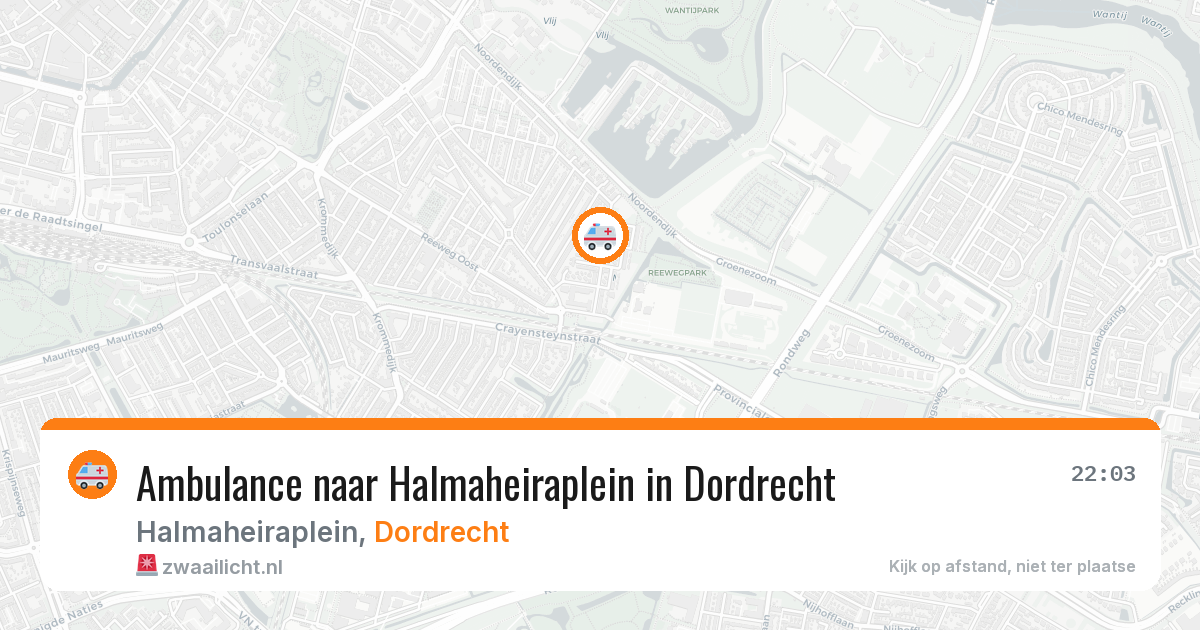 Ambulance naar Halmaheiraplein in Dordrecht — 10 apr 2026