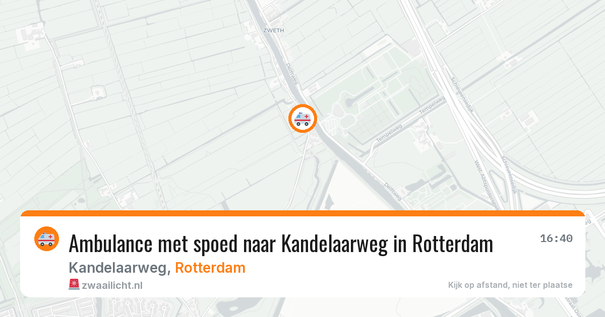 Ambulance met spoed naar Kandelaarweg in Rotterdam — 22 mei 2026