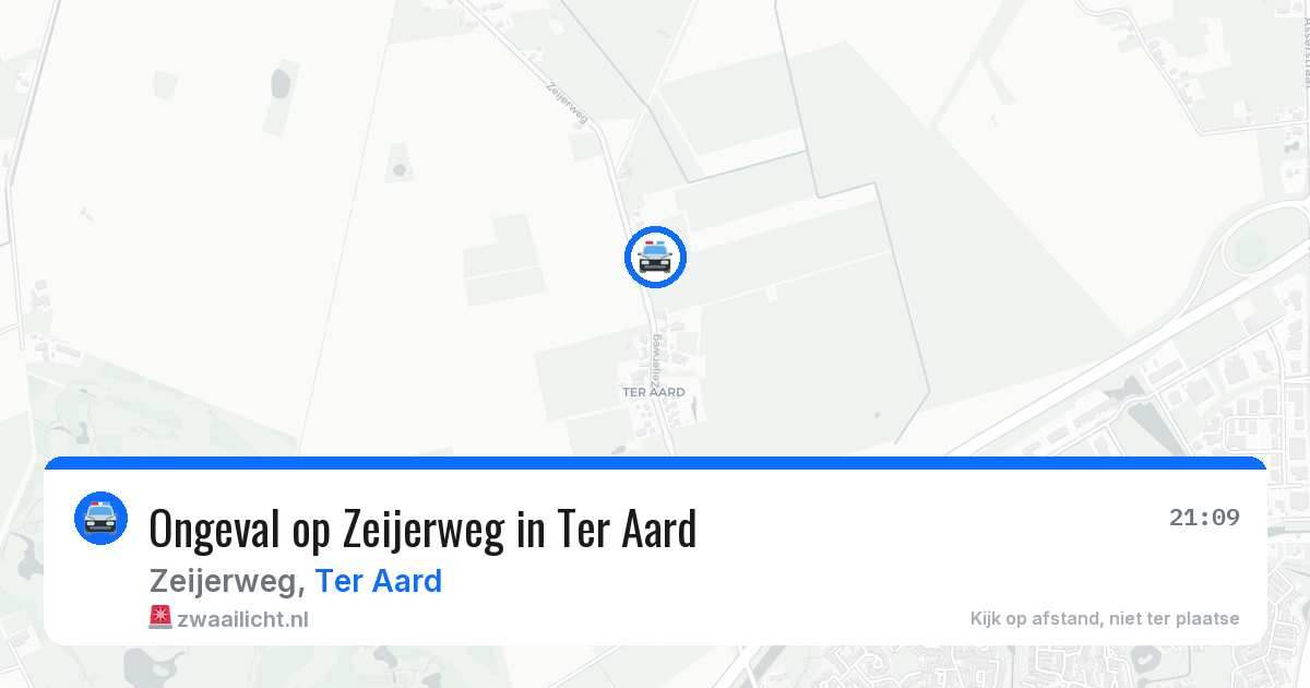 Ongeval op Zeijerweg in Ter Aard — 11 jul 2026