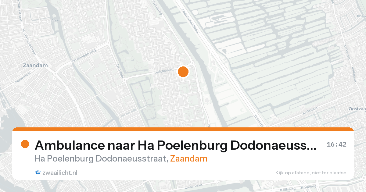 Ambulance naar Ha Poelenburg Dodonaeusstraat in Zaandam — 30 jan 2026