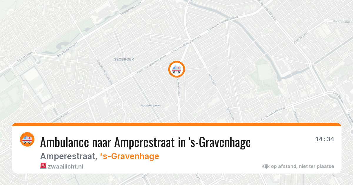 Ambulance naar Amperestraat in 's-Gravenhage — 2 jul 2026