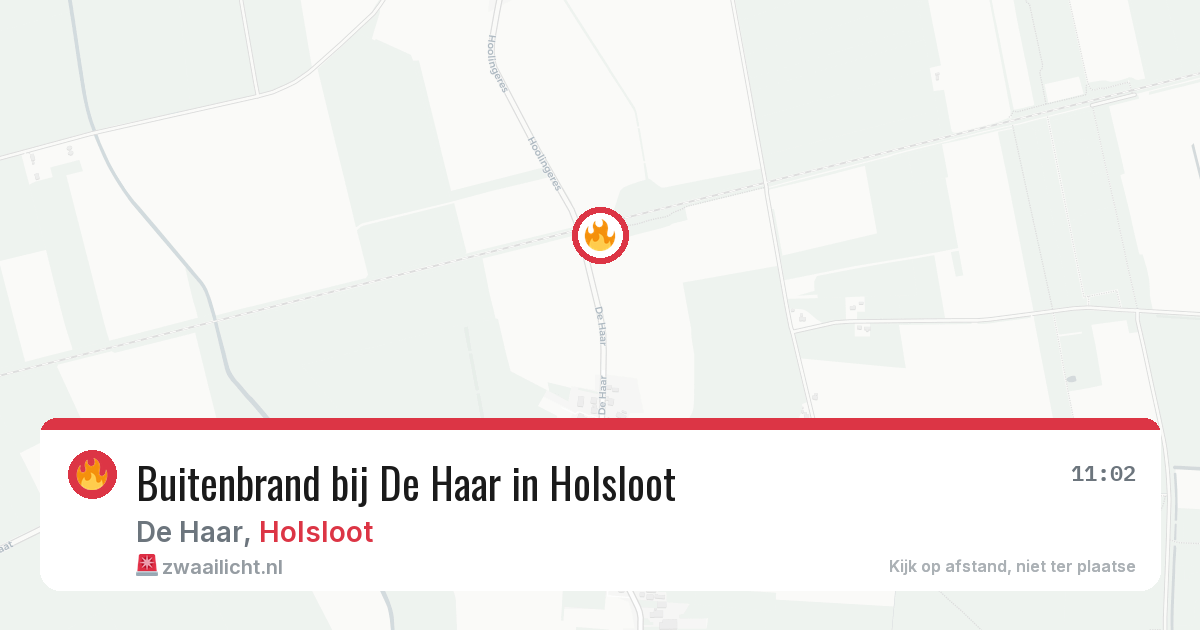Buitenbrand bij De Haar in Holsloot — 30 apr 2026