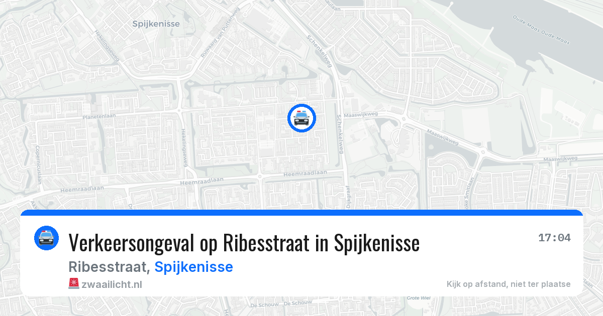 Verkeersongeval op Ribesstraat in Spijkenisse — 3 aug 2026