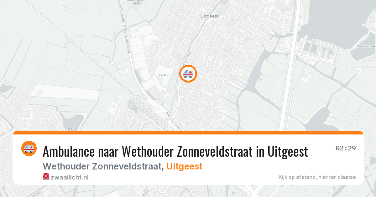 Ambulance naar Wethouder Zonneveldstraat in Uitgeest — 14 mei 2026