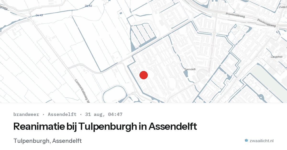Reanimatie bij Tulpenburgh in Assendelft — 31 aug 2026