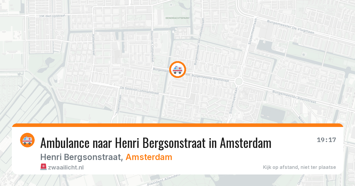 Ambulance naar Henri Bergsonstraat in Amsterdam — 2 aug 2026