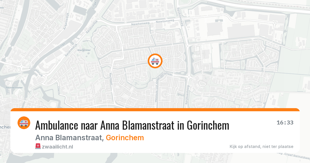 Ambulance naar Anna Blamanstraat in Gorinchem — 23 mei 2026