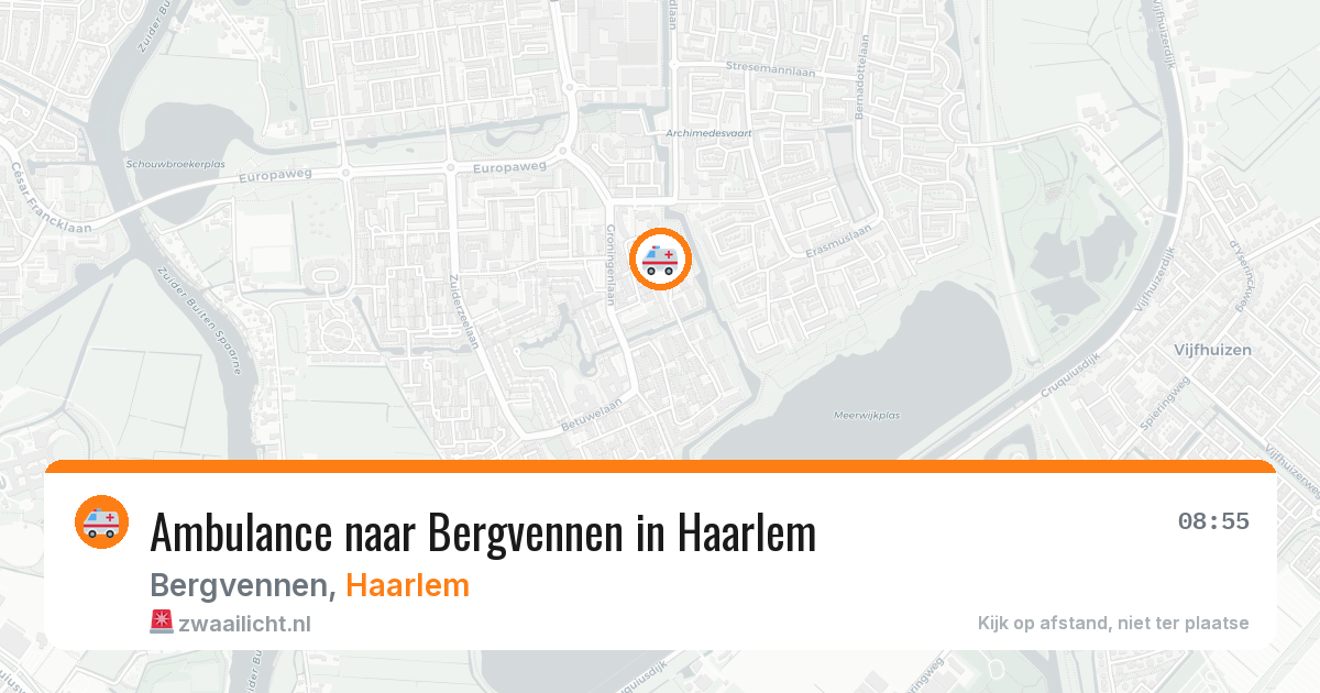 Ambulance naar Bergvennen in Haarlem — 2 jul 2026