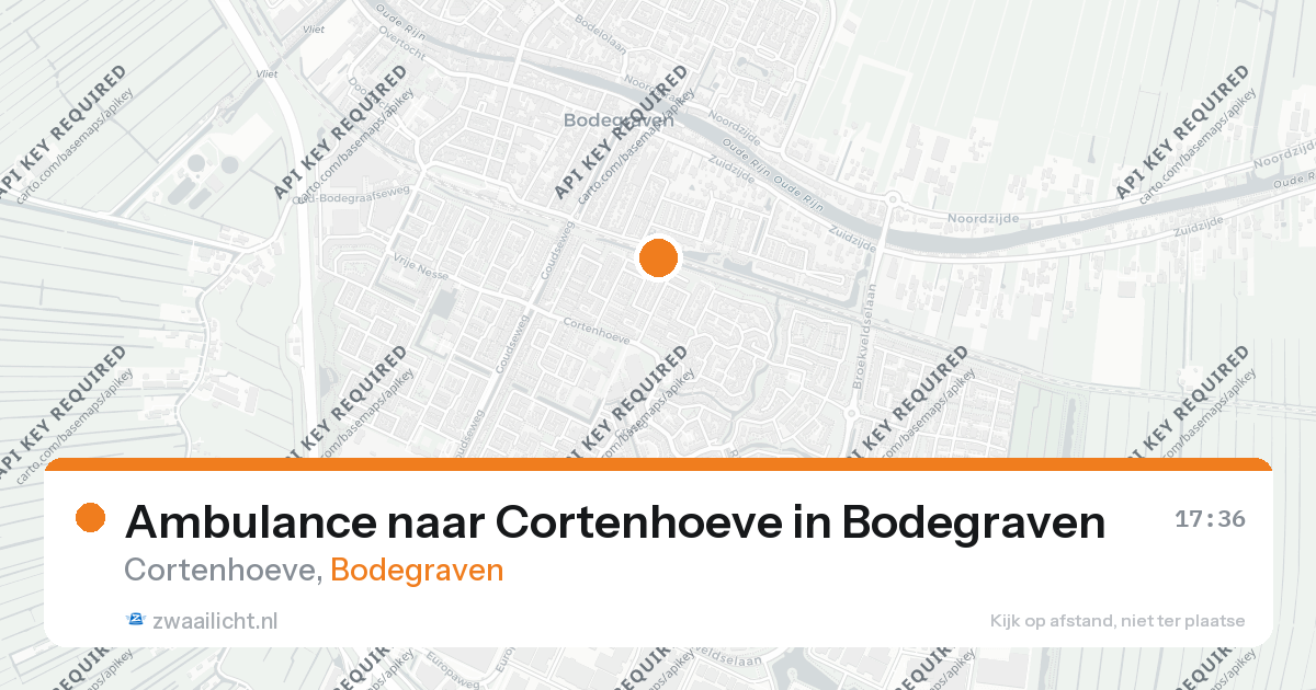 Ambulance naar Cortenhoeve in Bodegraven — 9 jun 2026