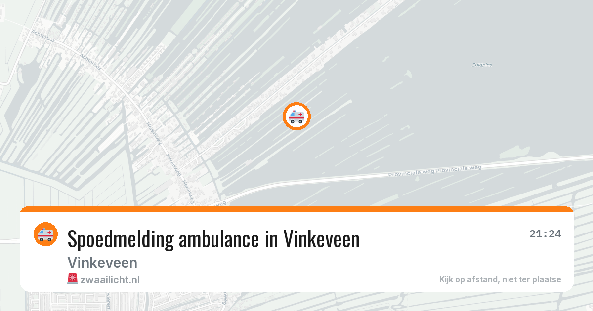 Spoedmelding ambulance in Vinkeveen — 14 aug 2026
