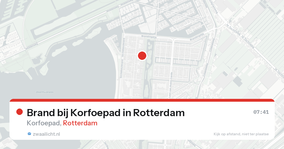 Brand bij Korfoepad in Rotterdam — 12 mei 2026