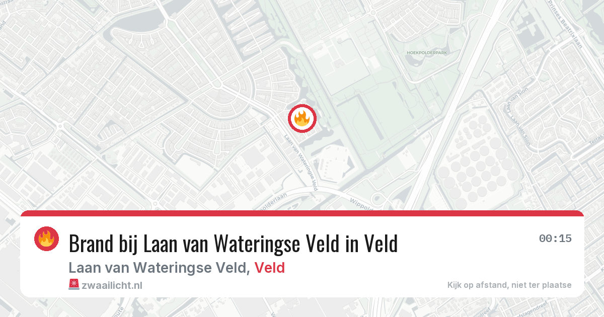 Brand bij Laan van Wateringse Veld in Veld — 25 feb 2026