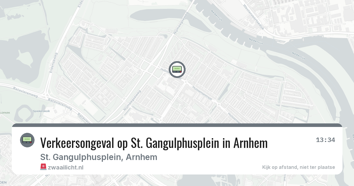 Verkeersongeval op St. Gangulphusplein in Arnhem — 18 jun 2026