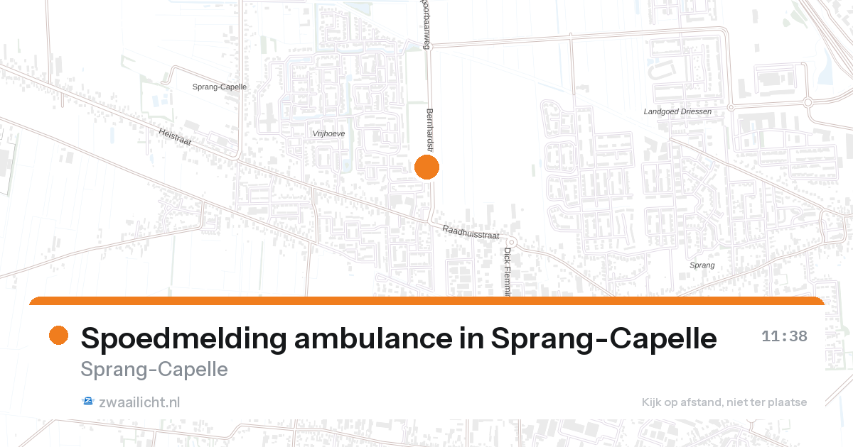 Spoedmelding ambulance in Sprang-Capelle — 30 jun 2026