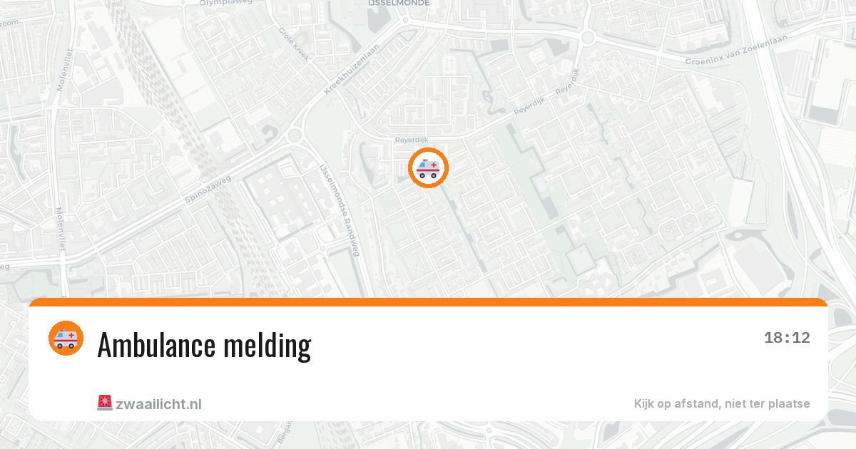 Ambulance melding — 1 jul 2026