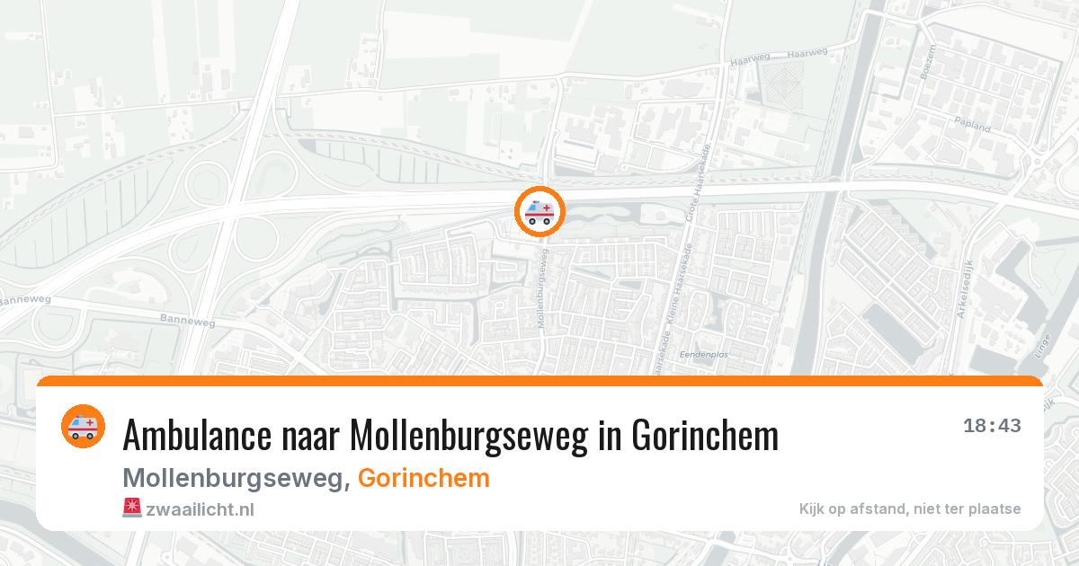 Ambulance naar Mollenburgseweg in Gorinchem — 11 aug 2026