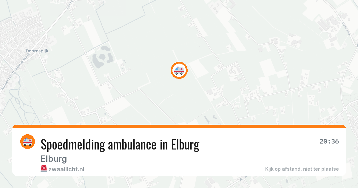 Spoedmelding ambulance in Elburg — 6 jun 2026