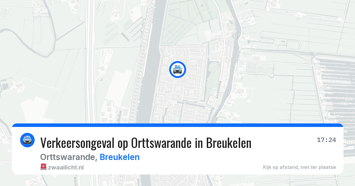 Verkeersongeval op Orttswarande in Breukelen — 20 jul 2026