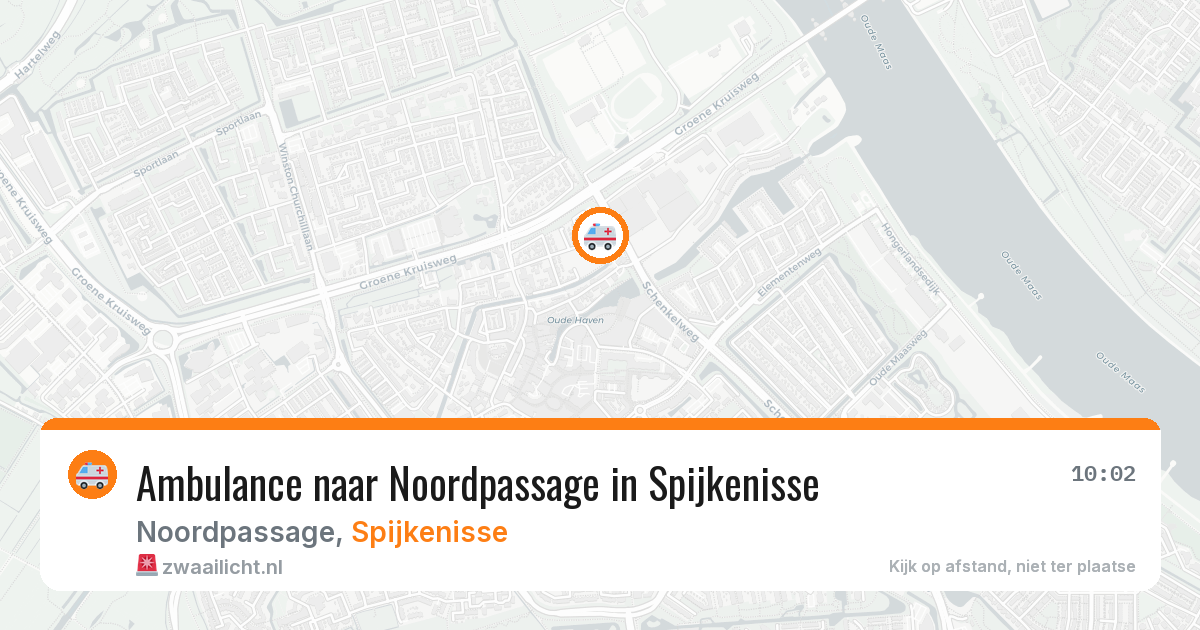 Ambulance naar Noordpassage in Spijkenisse — 11 aug 2026
