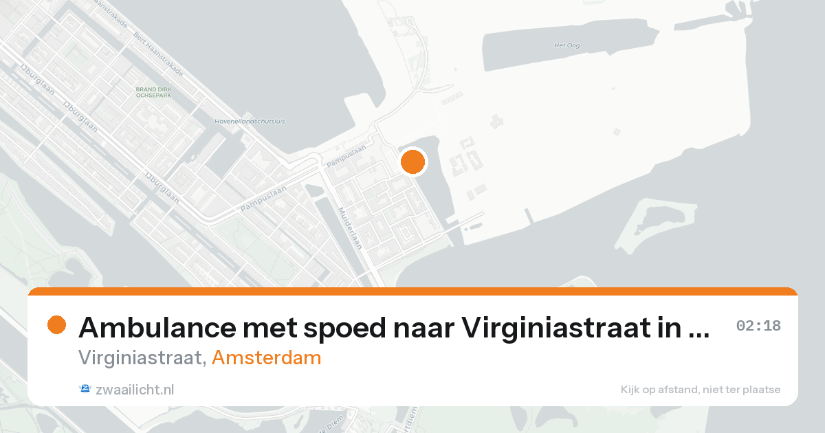 Ambulance met spoed naar Virginiastraat in Amsterdam — 8 feb 2026