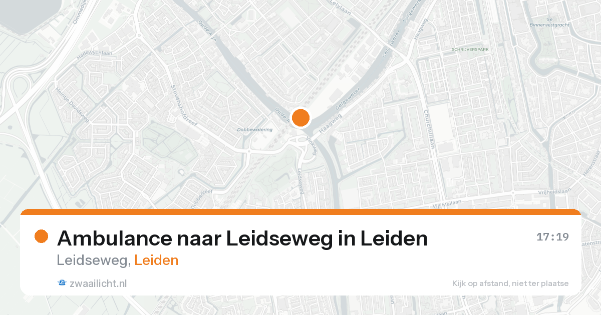 Ambulance naar Leidseweg in Leiden — 15 aug 2026