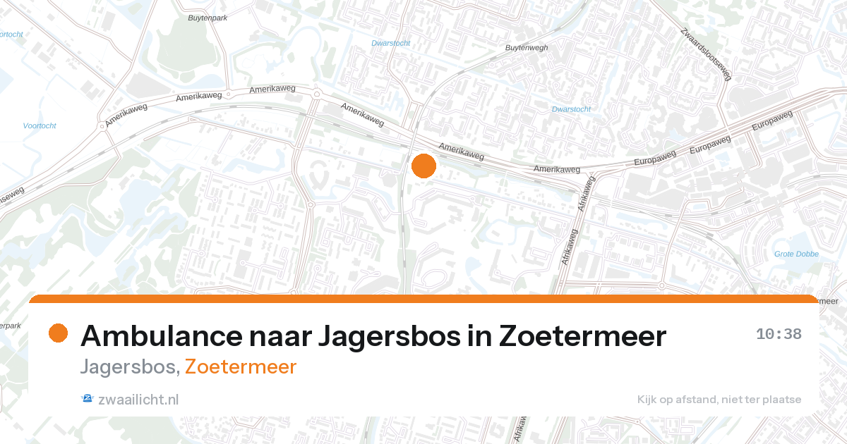 Ambulance naar Jagersbos in Zoetermeer — 27 aug 2026