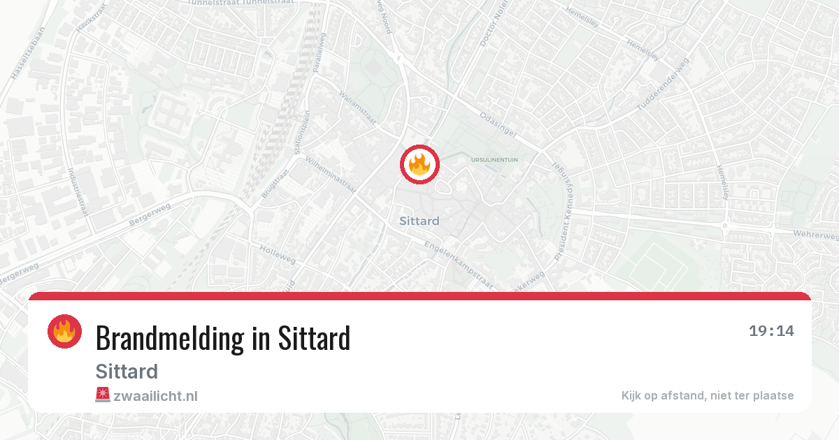 Brandmelding in Sittard — 3 aug 2026