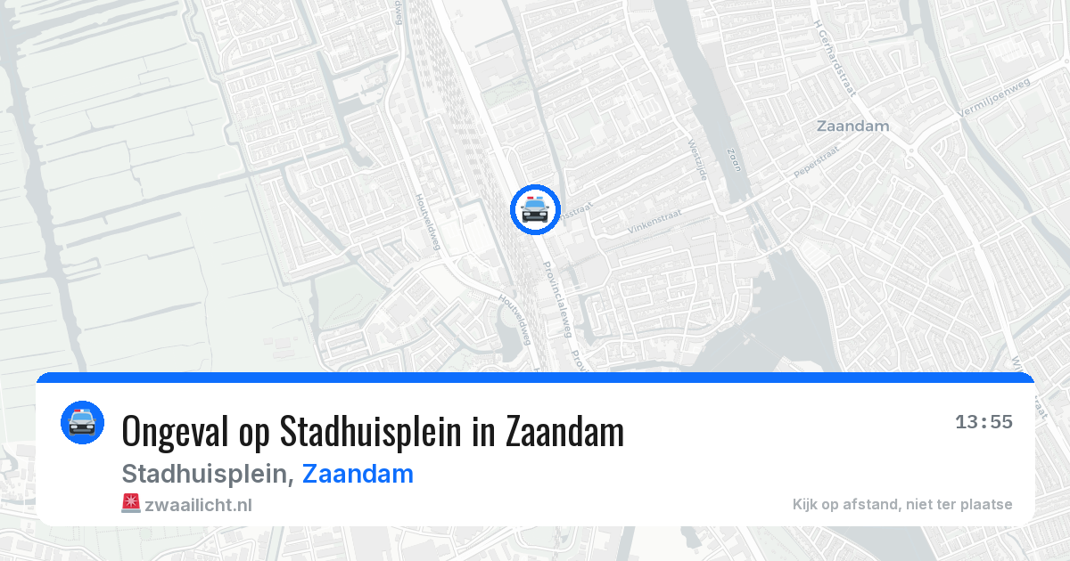 Ongeval op Stadhuisplein in Zaandam — 1 aug 2026