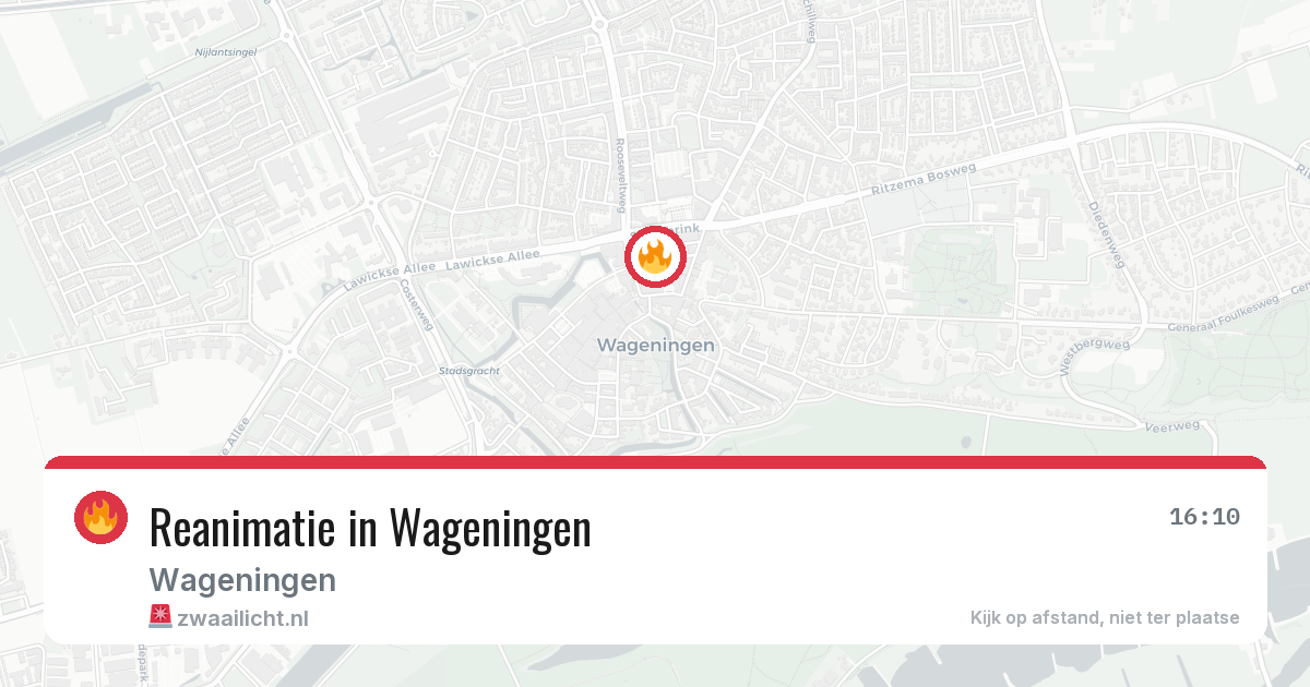 Reanimatie in Wageningen — 29 jan 2026
