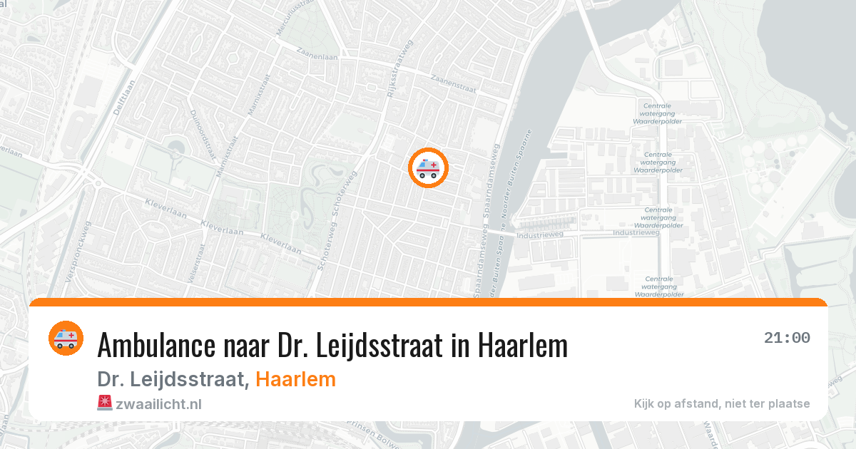 Ambulance naar Dr. Leijdsstraat in Haarlem — 31 mrt 2026