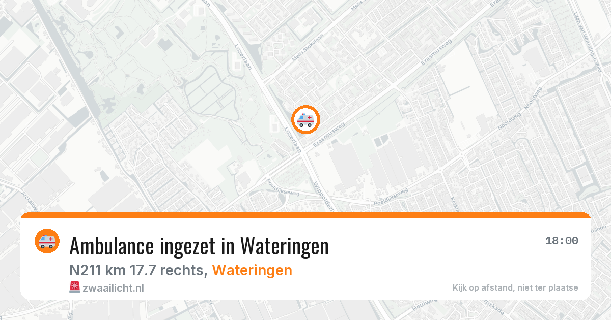 Ambulance ingezet in Wateringen — 14 aug 2026