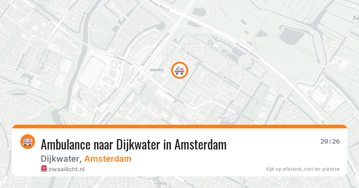 Ambulance naar Dijkwater in Amsterdam — 12 feb 2026