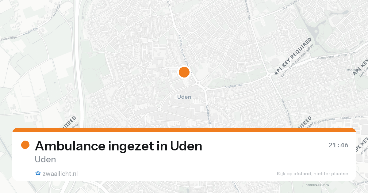 Ambulance ingezet in Uden — 31 jan 2026