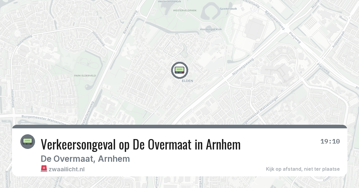 Verkeersongeval op De Overmaat in Arnhem — 21 feb 2026