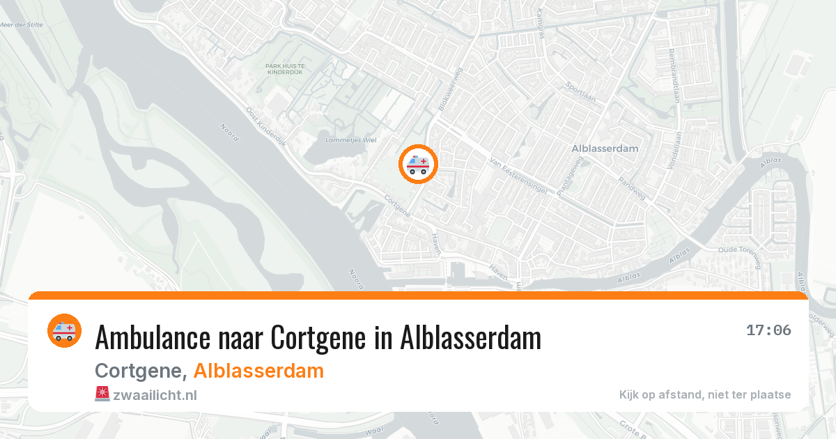 Ambulance naar Cortgene in Alblasserdam — 13 aug 2026