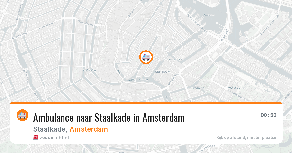 Ambulance naar Staalkade in Amsterdam — 12 aug 2026